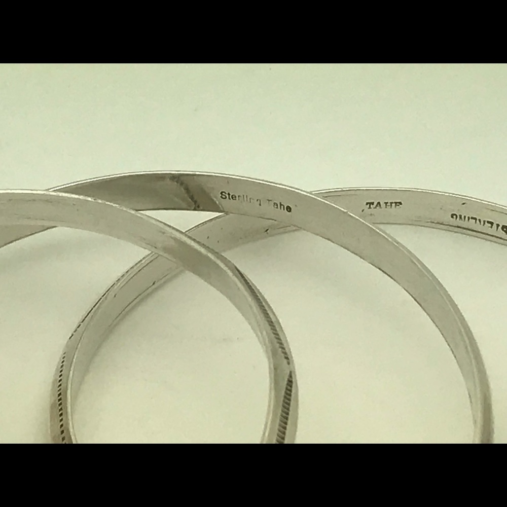 sOLD Native American Sterling bangles - Picture 8 of 15